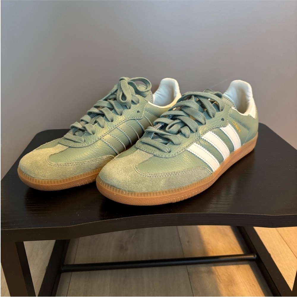 Adidas Samba Olive Sneakers with White Accents